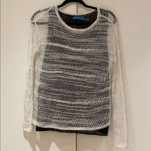 Alice+Olivia long sleeve  double layer sweater